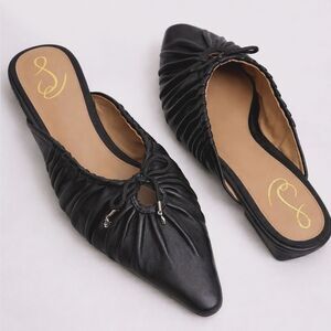 Sam Edelman Julia Ruched Pointed-Toe Flats